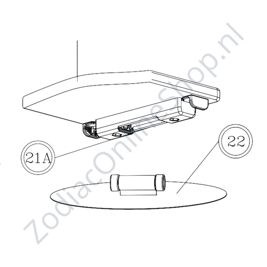 Z60519 - σανίδα καθίσματος 95cm - μοντέλα από 2005 έως και 2014 - γκρι - Quickfit