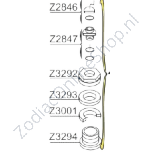 Z3001 - φλάντζα βαλβίδας νεοπρενίου